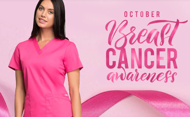 October Breast Cancer Awareness: Scrubs Uniform and the Intent to Make a Difference