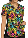 Ava Therese Women's Bold Moves Print Scrub Top