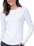 Synergy Stretch - Women's Lily Brushed Knit Tee With Thumb Hole