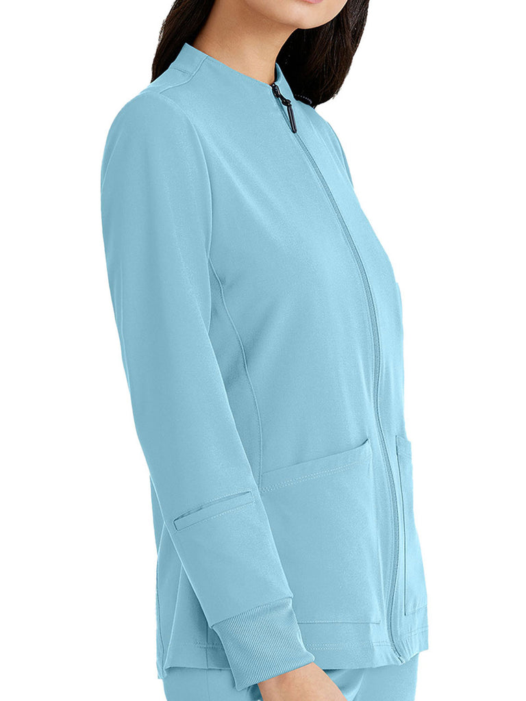 Barco one scrub jacket Unify Women's Zip Front Warm Up Jacket Scrubs Uniforms
