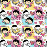 Tooniforms - Women's Friend Superman V-Neck Print Top