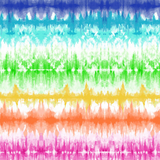 Dynamix - Women's Rainbow Stripes Print Scrub Top