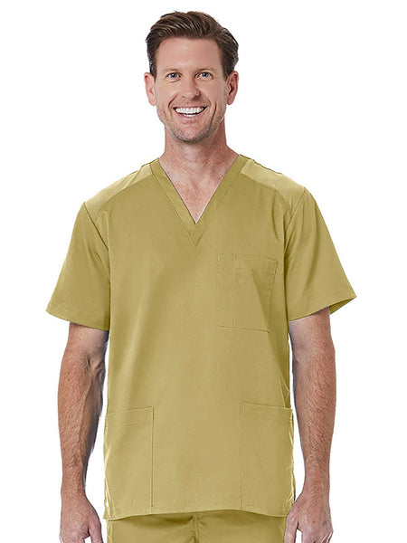 EON - Men's Back Mesh Panel 3-Pocket V-Neck Top – Scrubs Uniforms