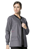WonderFlex - Women's Constance Snap Front Solid Scrub Jacket