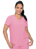 Energy - Women's Knit Back Solid Scrub Top
