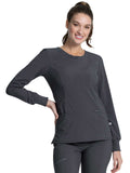 Infinity - Women's Long Sleeve Round Neck Solid Top